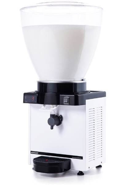 KAM40 Model - Karıştırıcılı Köpüklü Ayran Dispenseri, Beyaz Renk, 40 Lt, Dijital