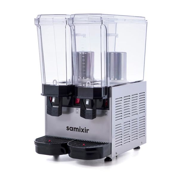 Klasik Twin Model - Kombinasyon Soğuk İçecek Dispenseri, Inox, 20 Lt Fıskiyeli + 20 Lt Fıskiyeli