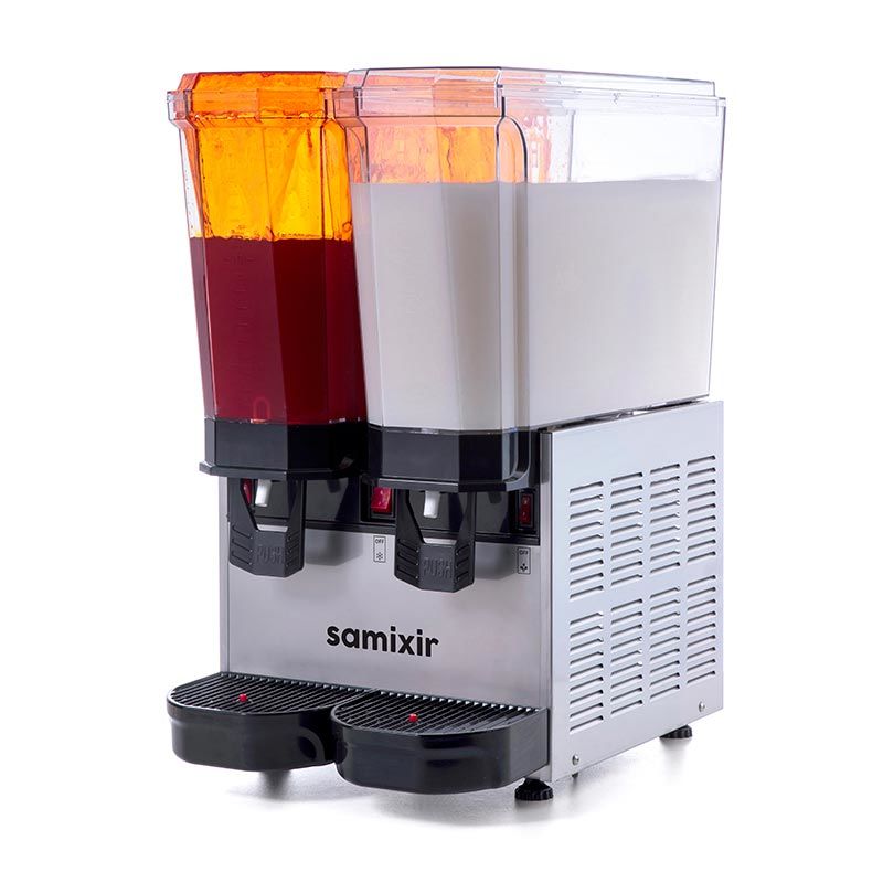 Klasik Twin Model - Kombinasyon Soğuk İçecek Dispenseri, Inox, 20 Lt Fıskiyeli + 20 Lt Karıştırıcılı