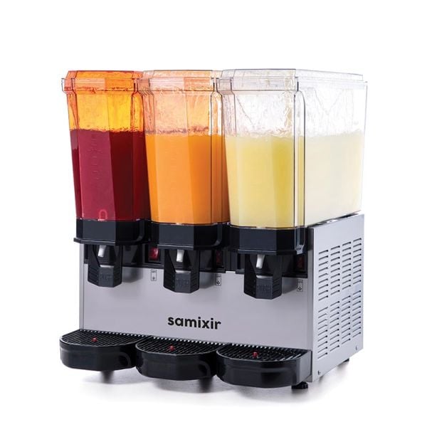 Klasik Triple Model - Kombinasyon Soğuk İçecek Dispenseri, Inox, 20 Lt Fıskiyeli + 20 Lt Fıskiyeli + 20 Lt Fıskiyeli