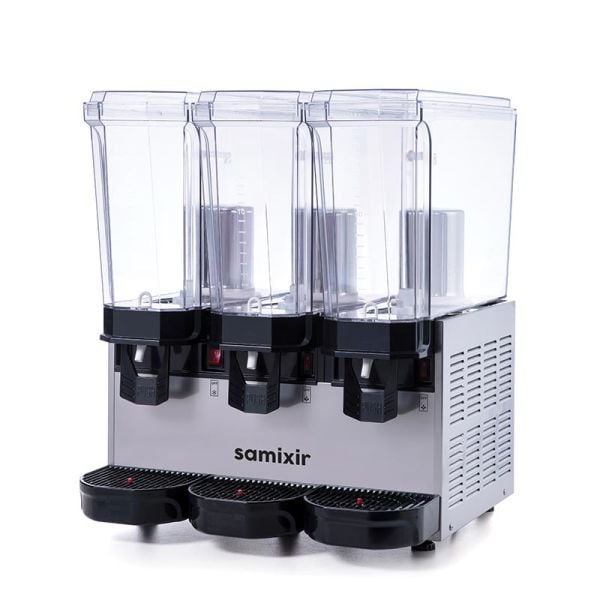 Klasik Triple Model - Kombinasyon Soğuk İçecek Dispenseri, Inox, 20 Lt Fıskiyeli + 20 Lt Fıskiyeli + 20 Lt Fıskiyeli