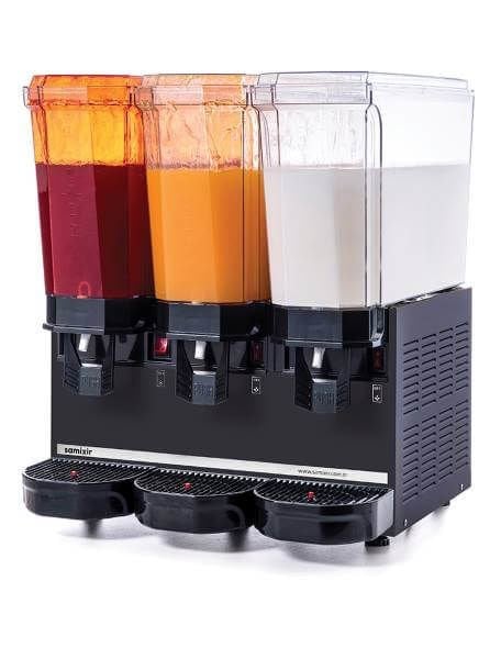 Klasik Triple Model - Kombinasyon Soğuk İçecek Dispenseri, Siyah Renk, 20 Lt Fıskiyeli+  20 Lt Fıskiyeli + 20 Lt Karıştırıcılı