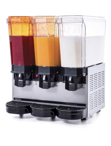 Klasik Triple Model - Kombinasyon Soğuk İçecek Dispenseri, Inox, 20 Lt Fıskiyeli+  20 Lt Fıskiyeli + 20 Lt Karıştırıcılı