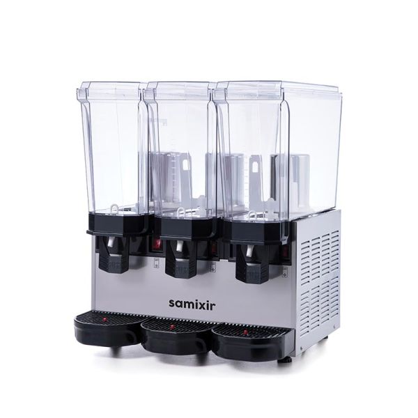 Klasik Triple Model - Kombinasyon Soğuk İçecek Dispenseri, Inox, 20 Lt Fıskiyeli+  20 Lt Karıştırıcılı + 20 Lt Karıştırıcılı