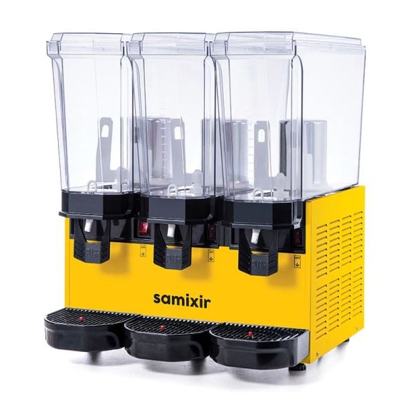 Klasik Triple Model - Kombinasyon Soğuk İçecek Dispenseri, Sarı Renk, 20 Lt Karıştırıcılı + 20 Lt Karıştırıcılı + 20 Lt Karıştırıcılı