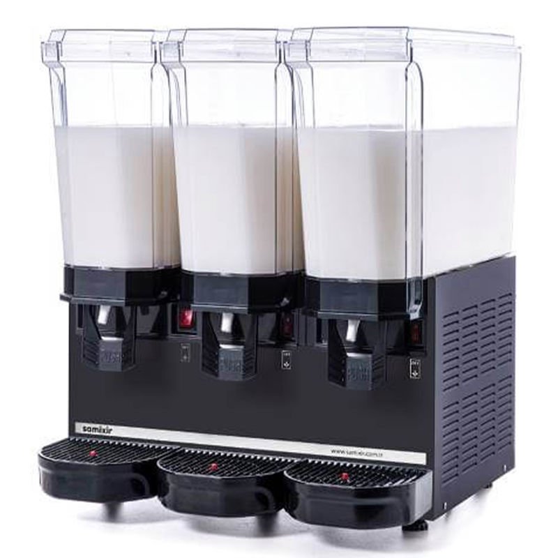 Klasik Triple Model - Kombinasyon Soğuk İçecek Dispenseri, Siyah Renk, 20 Lt Karıştırıcılı + 20 Lt Karıştırıcılı + 20 Lt Karıştırıcılı