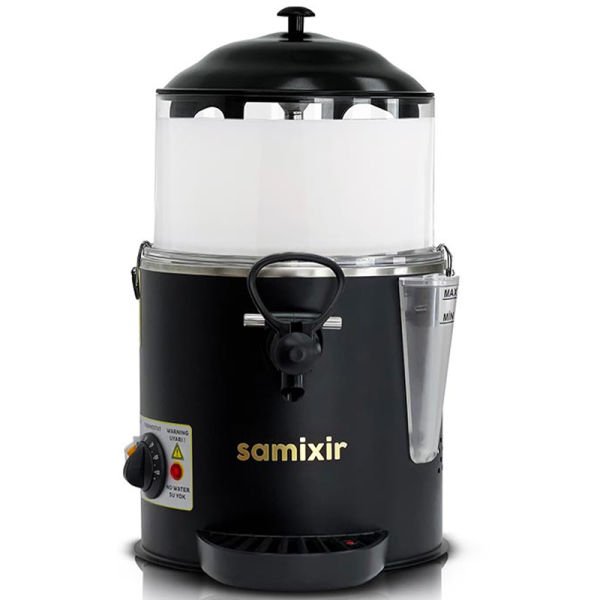 Panoramik Hot Model - Salep / Sıcak Çikolata / Süt Dispenseri, Inox, 5 Lt, Karıştırıcılı