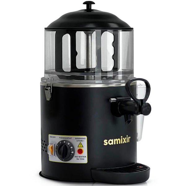 Panoramik Hot Model - Salep / Sıcak Çikolata / Süt Dispenseri, Inox, 5 Lt, Karıştırıcılı