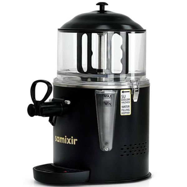 Panoramik Hot Model - Salep / Sıcak Çikolata / Süt Dispenseri, Inox, 5 Lt, Karıştırıcılı