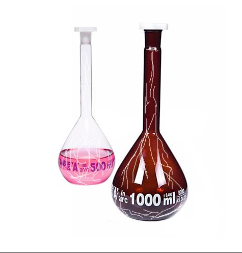 ISOLAB | Balon Joje - Yüzey Kaplı - Standart - Amber - A Kalite | 100 ml - NS 14/23 / 1 Adet