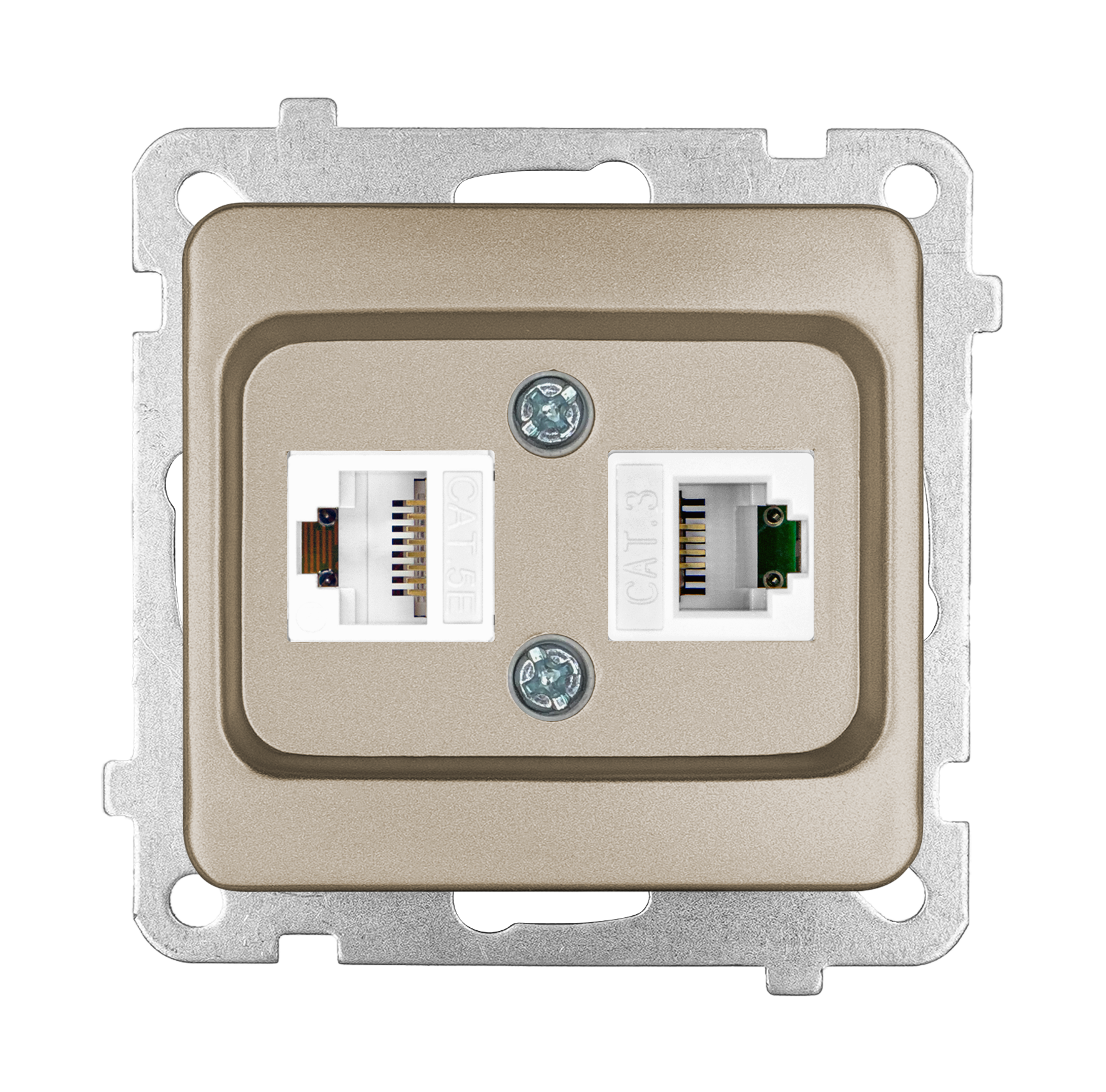 Data+Numeris Priz (Cat 5 + Cat 3) KUTU