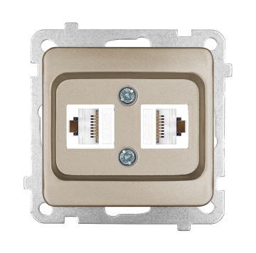 İkili Data Prizi (Cat 6 + Cat 6) KOLİ
