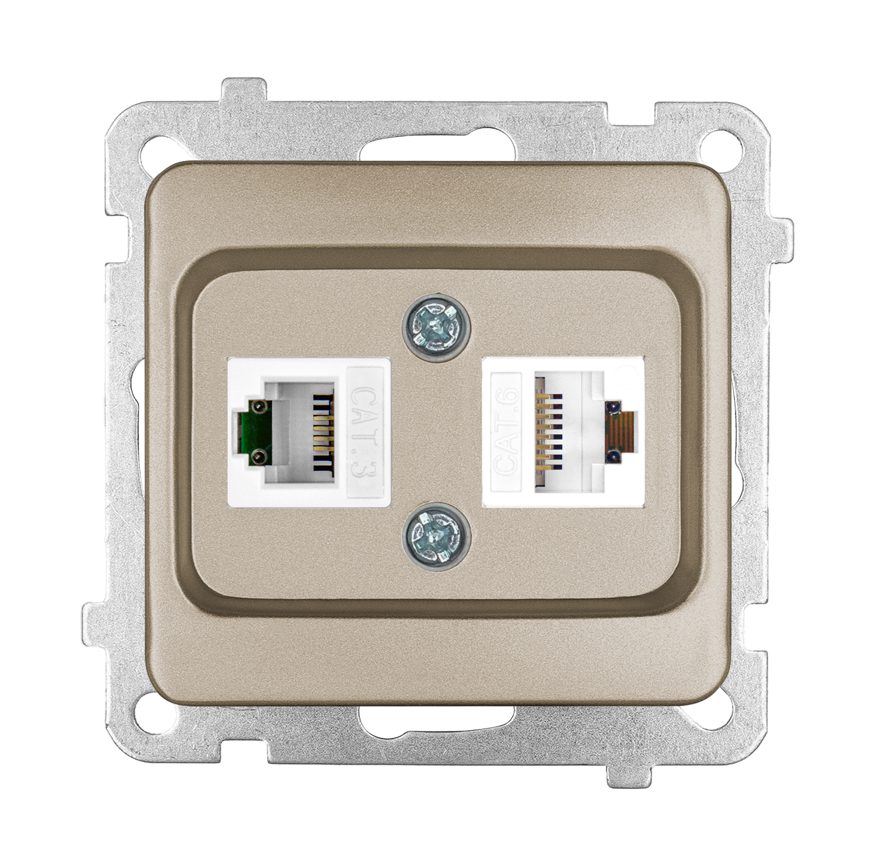 Data+Numeris Priz (Cat 6 + Cat 3) ADET
