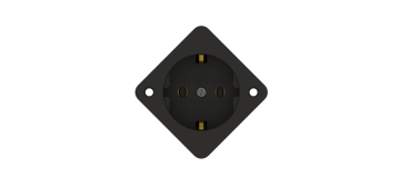 1x16 A Makina Ve Pano Priz 45° (Siyah)
