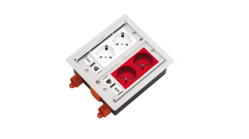 8 Modül + 4 Keystone Zemin İçin Priz Kutusu (Gri)