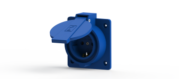 1x16 A Kapaklı Makina Prizi KUTU