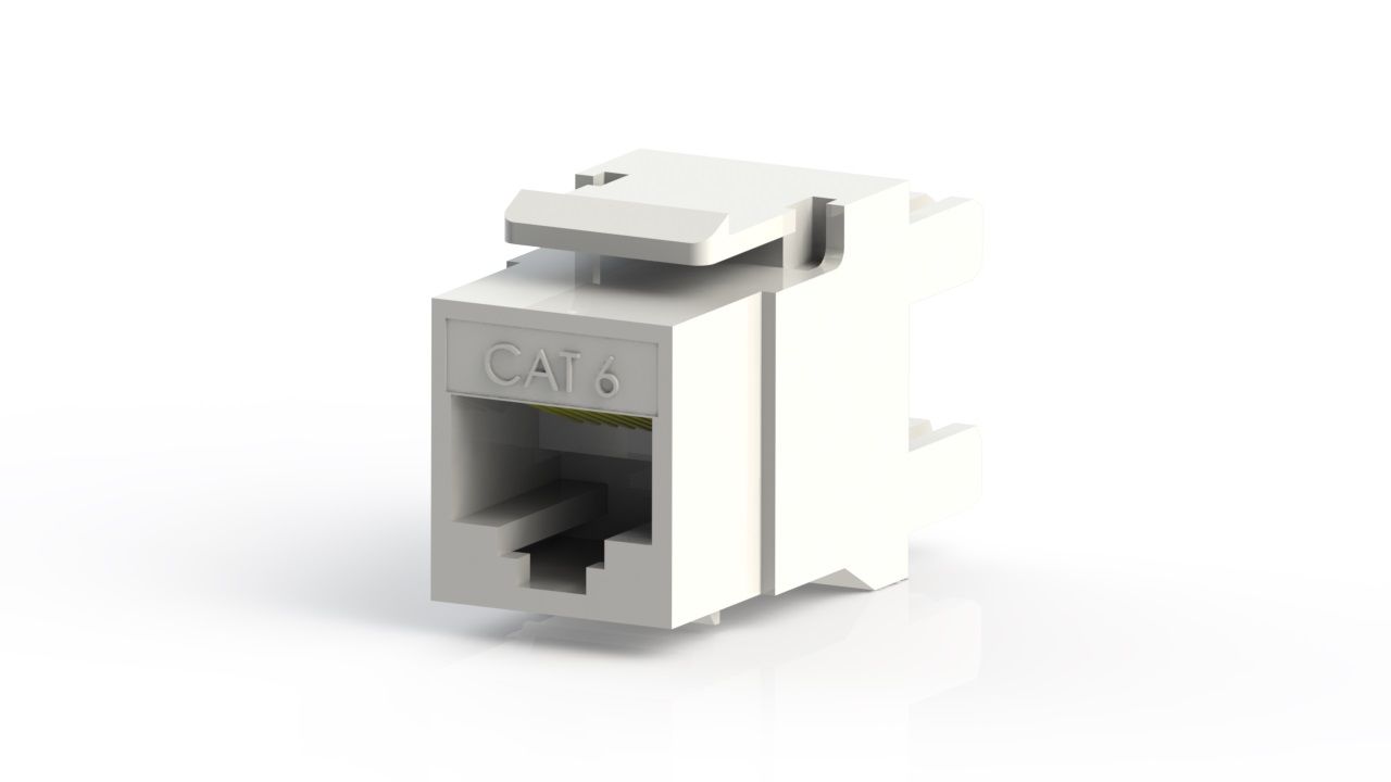Cat 6E Data Soketi (Beyaz) KOLİ