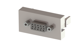 45x22,5 mm VGA Dişi Giriş Çıkışlı (Beyaz) KOLİ