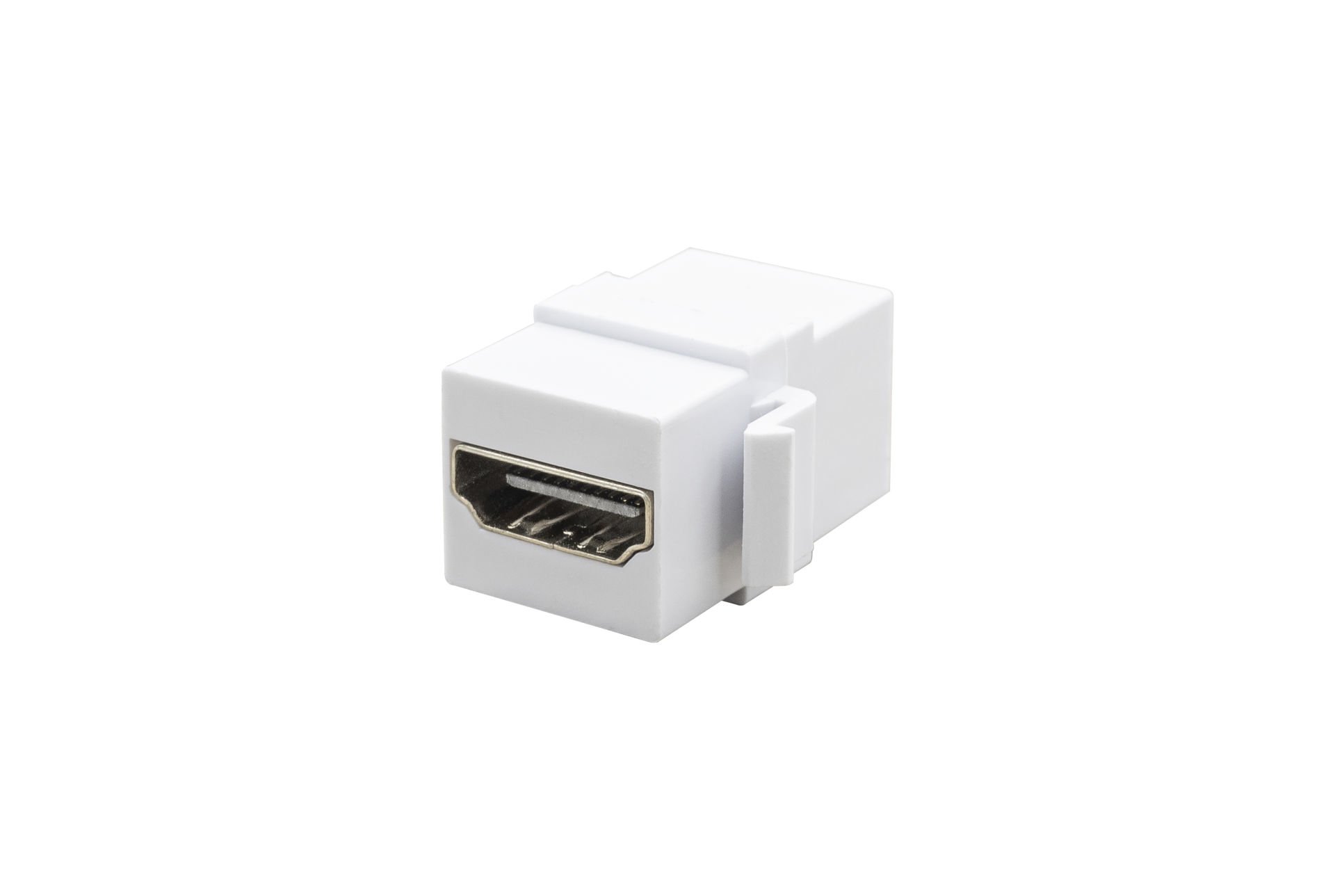 HDMI Konnektör Dişi Giriş Çıkışlı (Beyaz)