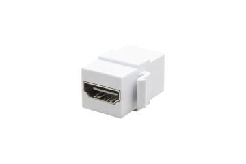 HDMI Konnektör Dişi Giriş Çıkışlı (Beyaz)