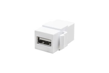 USB Konnektör Dişi Giriş Çıkışlı (Beyaz)