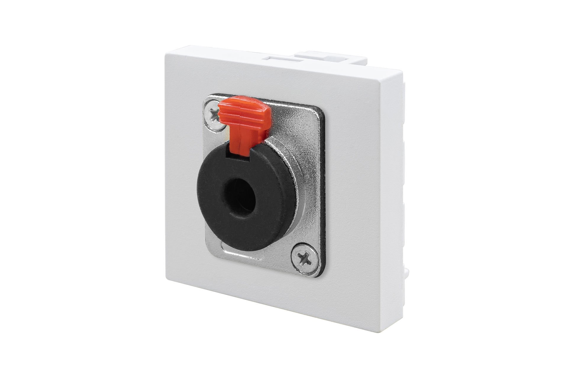 45x45 mm Stereo Jack (6,3 mm) (Beyaz)