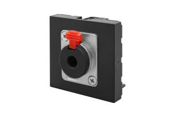 45x45 mm Stereo Jack (6,3 mm) (Siyah)