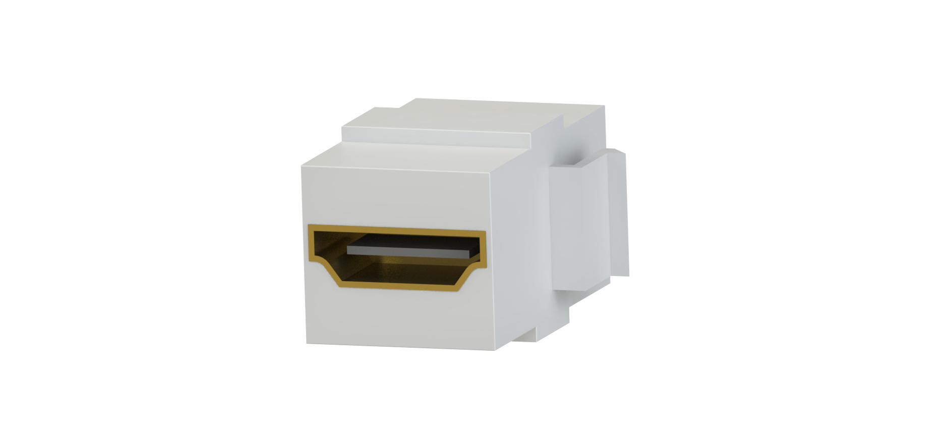 HDMI Konnektör Dişi Giriş Çıkışlı (Beyaz) KUTU