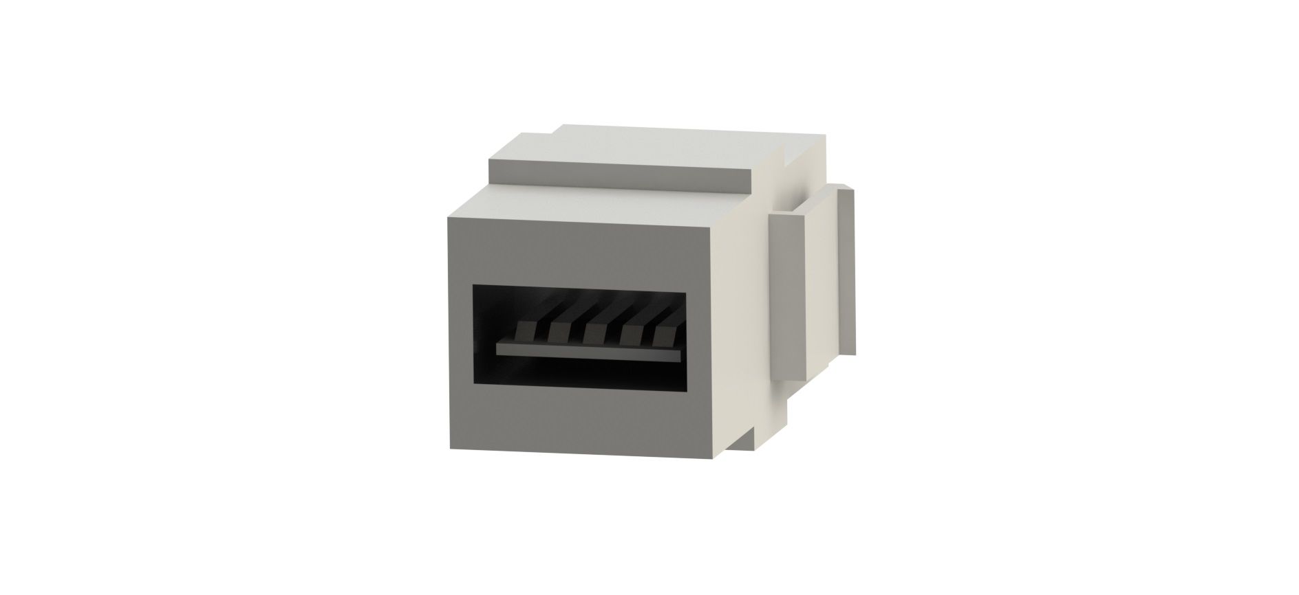 USB Konnektör Dişi Giriş Çıkışlı (Beyaz) KOLİ