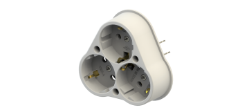 Sıva Altı 3'lü Topraklı Priz KOLİ