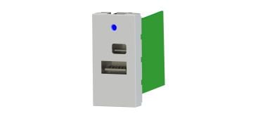 45x22,5 Çiftli Usb Şarj Adaptörü (A/C) (Beyaz) KOLİ