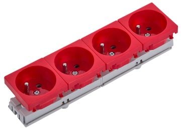 45x45 mm 4'lü Ups Priz (45°) KUTU