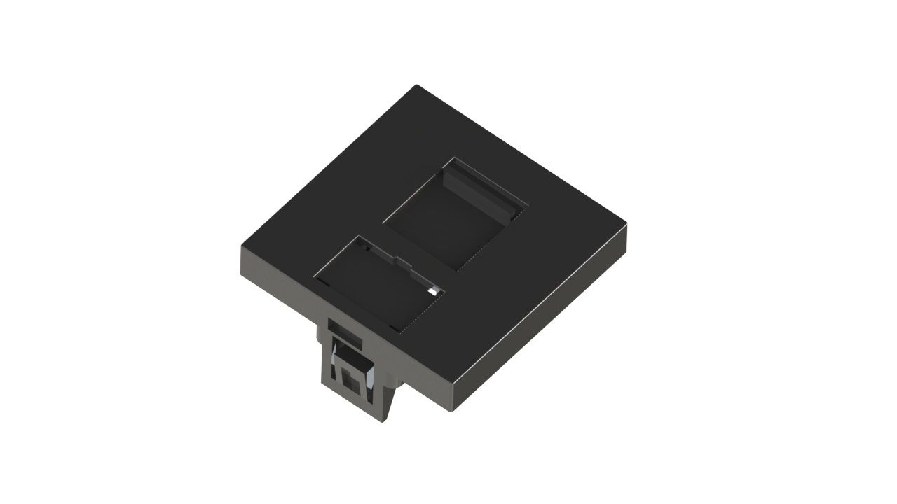 45x45 mm Data/Tel. Kapağı (Tekli) (Siyah) KOLİ
