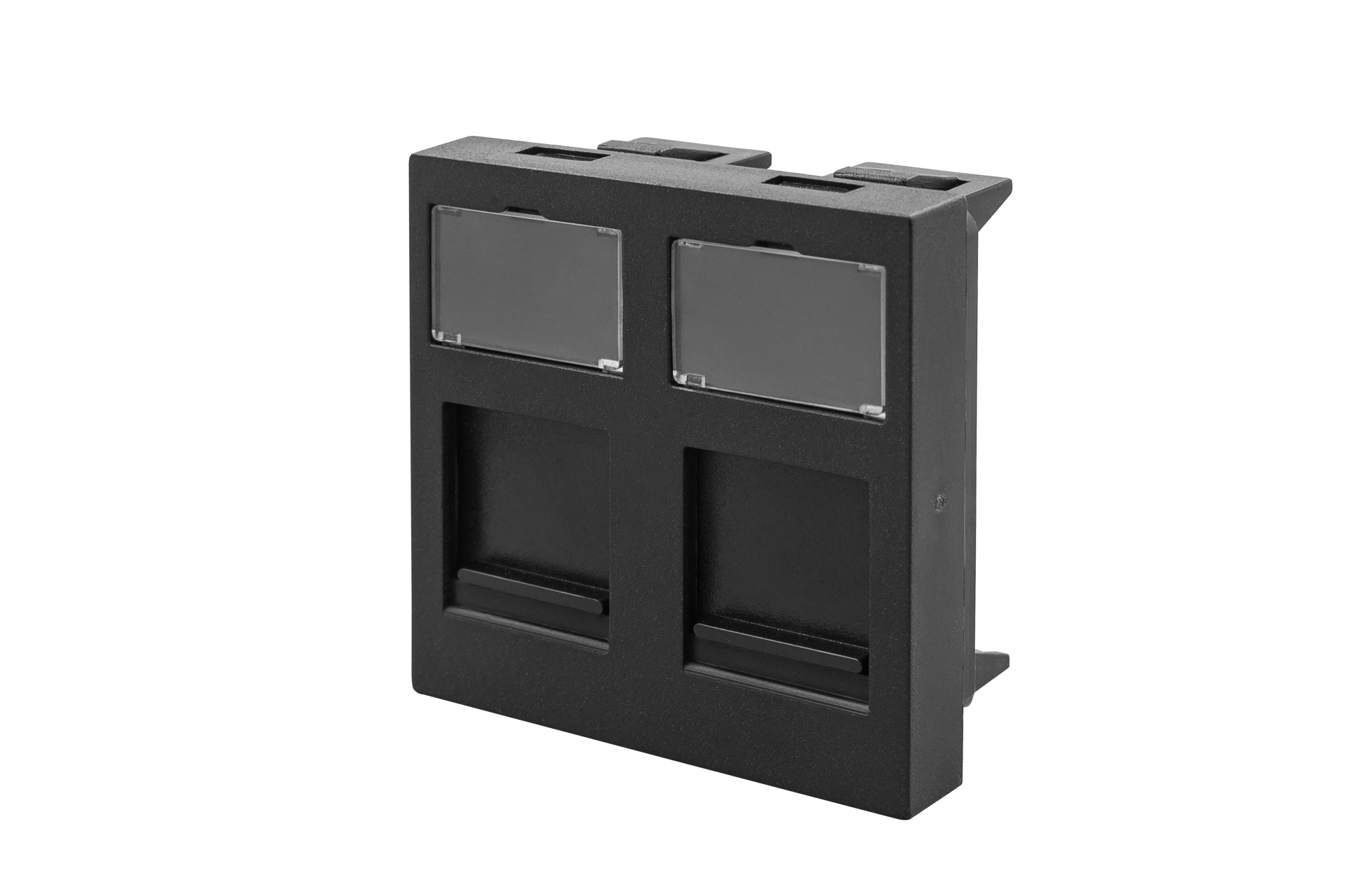 45x45 mm Data/Tel. Kapağı (2'li) (Siyah) KOLİ