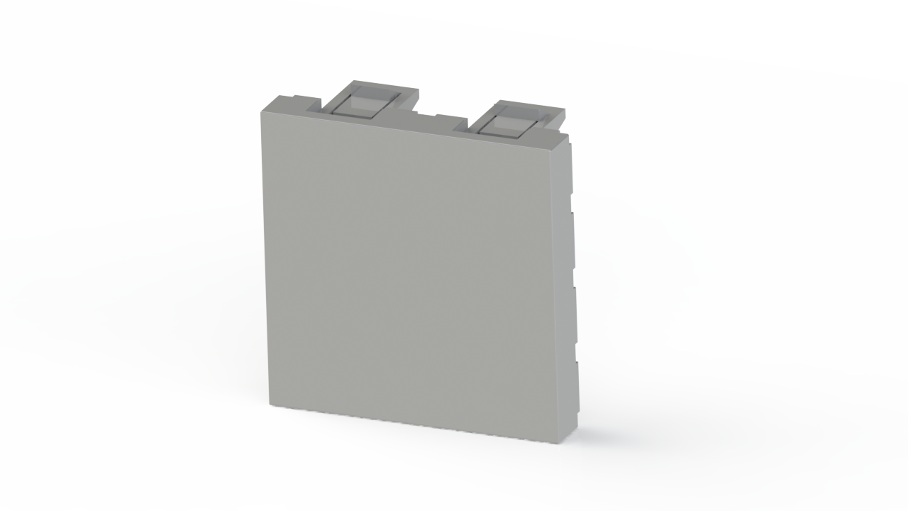 45x45 mm Boş Kapak (Beyaz) KOLİ