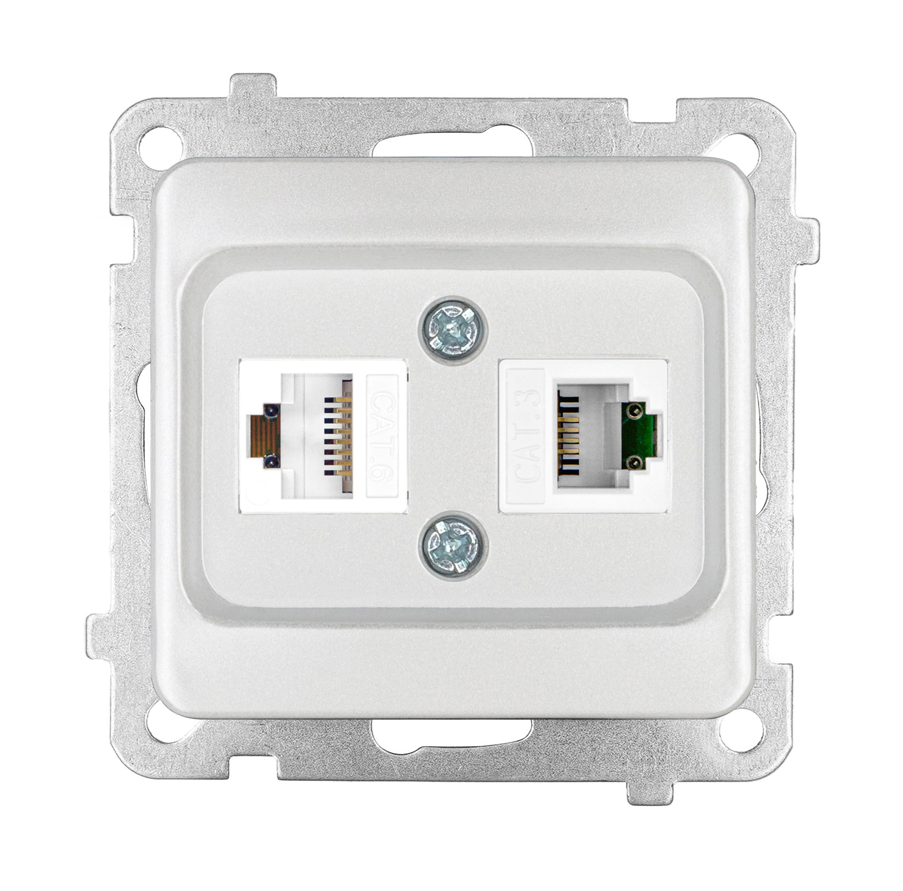 Data+Numeris Priz (Cat 6 + Cat 3) ADET