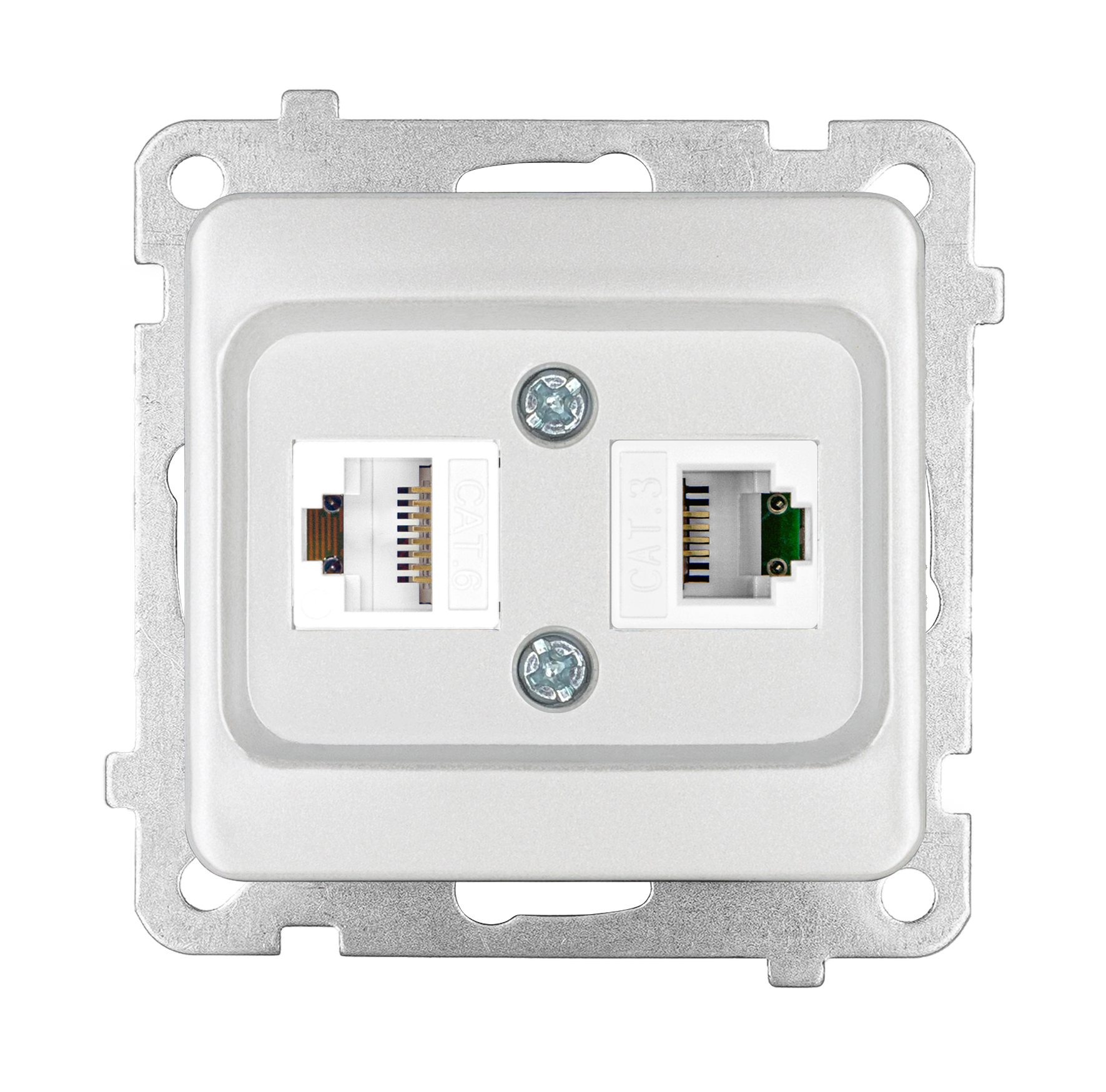 Data+Numeris Priz (Cat 6 + Cat 3) KUTU