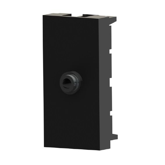 45x22,5 mm Stereo Jack (3,5 mm) (Siyah) KOLİ