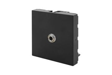 45x45 mm Stereo Jack (3,5 mm) (Siyah) KUTU