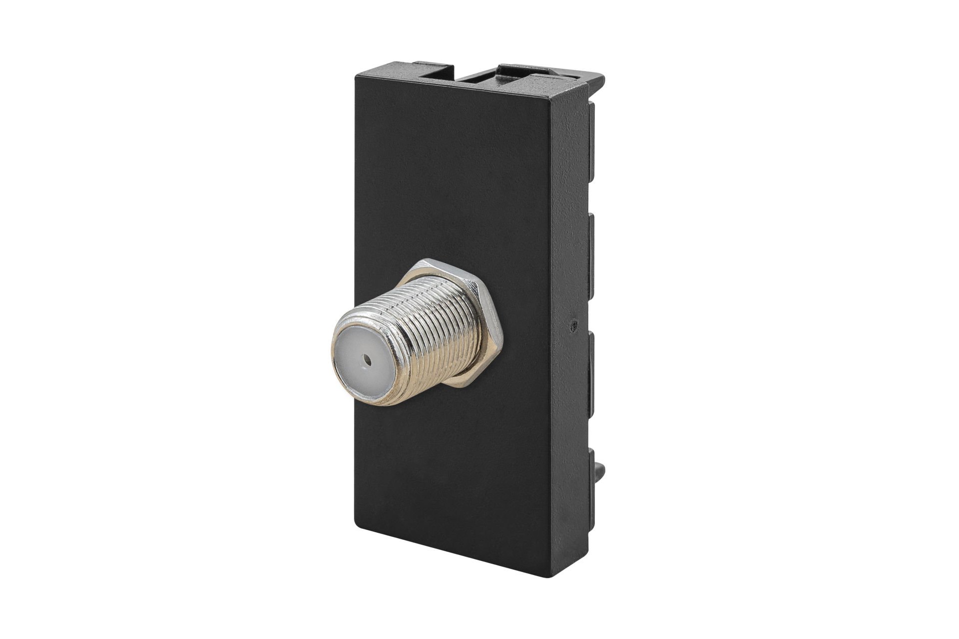 45x22,5 mm Uydu Priz (Siyah) KOLİ