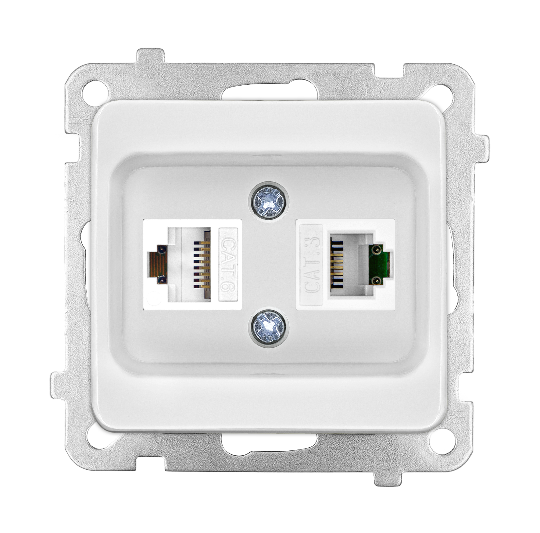 Data + Numeris Priz (Cat 6 + Cat 3) ADET