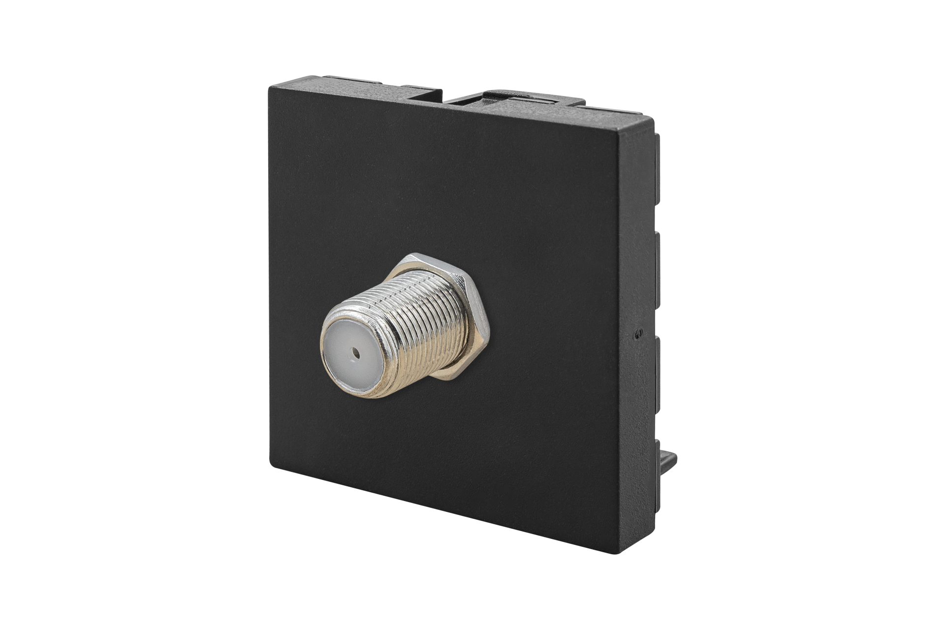 45x45 mm Uydu Priz (Siyah) KOLİ