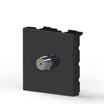 45x45 mm Uydu Priz (Siyah) KOLİ
