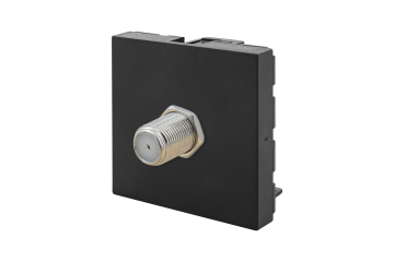 45x45 mm Uydu Priz (Siyah) KOLİ