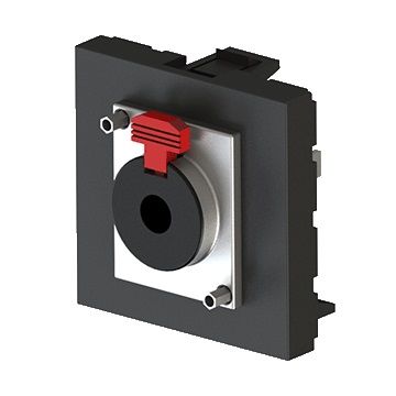 45x45 mm Stereo Jack (6,3 mm) (Siyah) KUTU