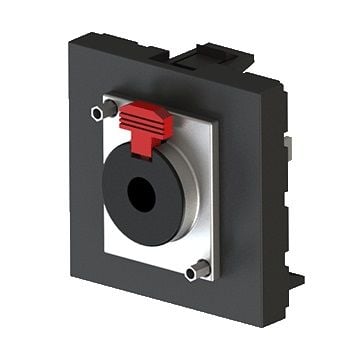 45x45 mm Stereo Jack (6,3 mm) (Siyah) KUTU