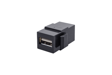 USB Konnektör Dişi Giriş Çıkışlı (Siyah) KUTU