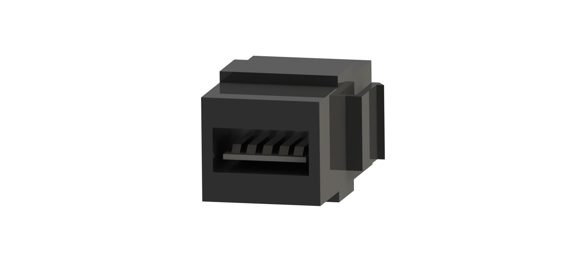USB Konnektör Dişi Giriş Çıkışlı (Siyah) KOLİ