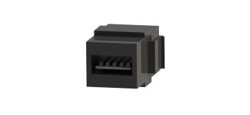 USB Konnektör Dişi Giriş Çıkışlı (Siyah) KOLİ