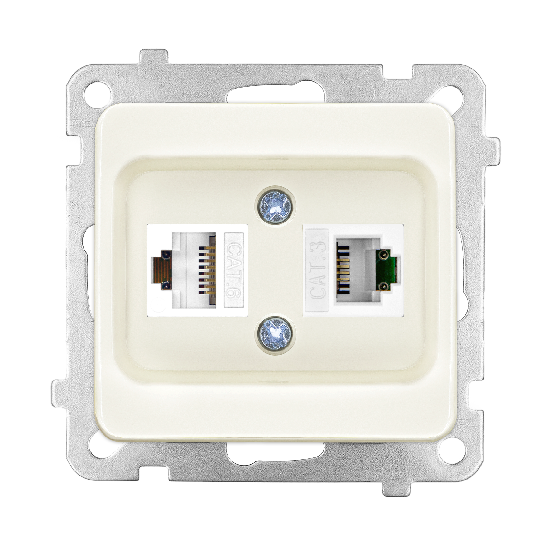 Data + Numeris Priz (Cat 6 + Cat 3) ADET